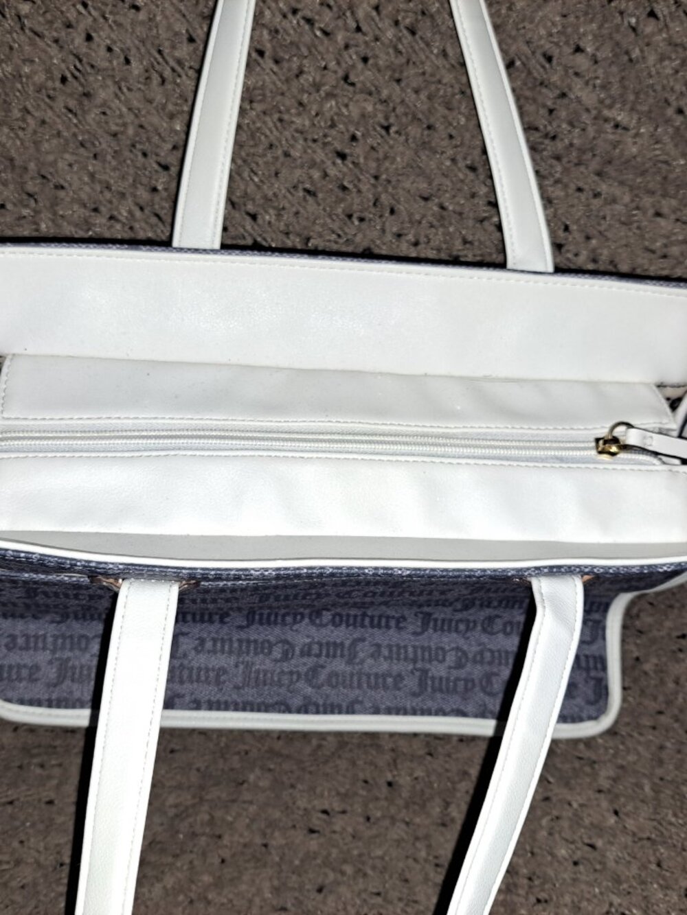JUICY COUTURE-Fashionista Tote-Status Denim-Large-Near Mint - Picture 5 of 8